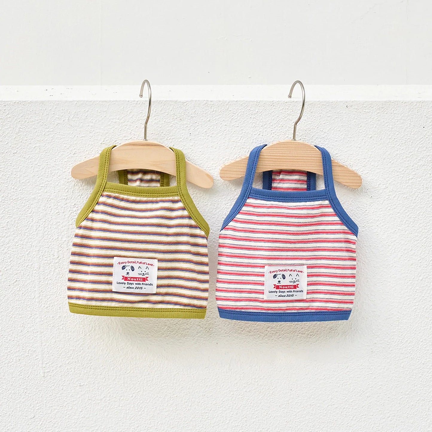 Vintage Stripe Crop Top - Blue