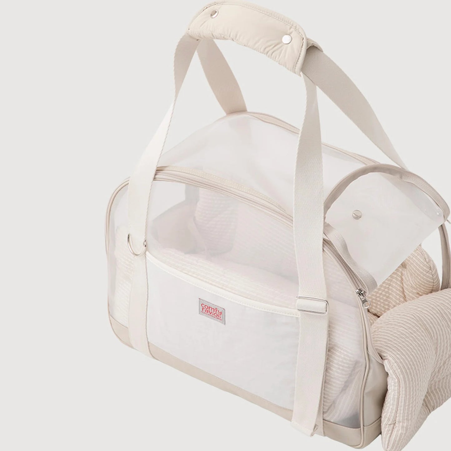 Comfy Ravioli Breeze Mesh Bag - Beige