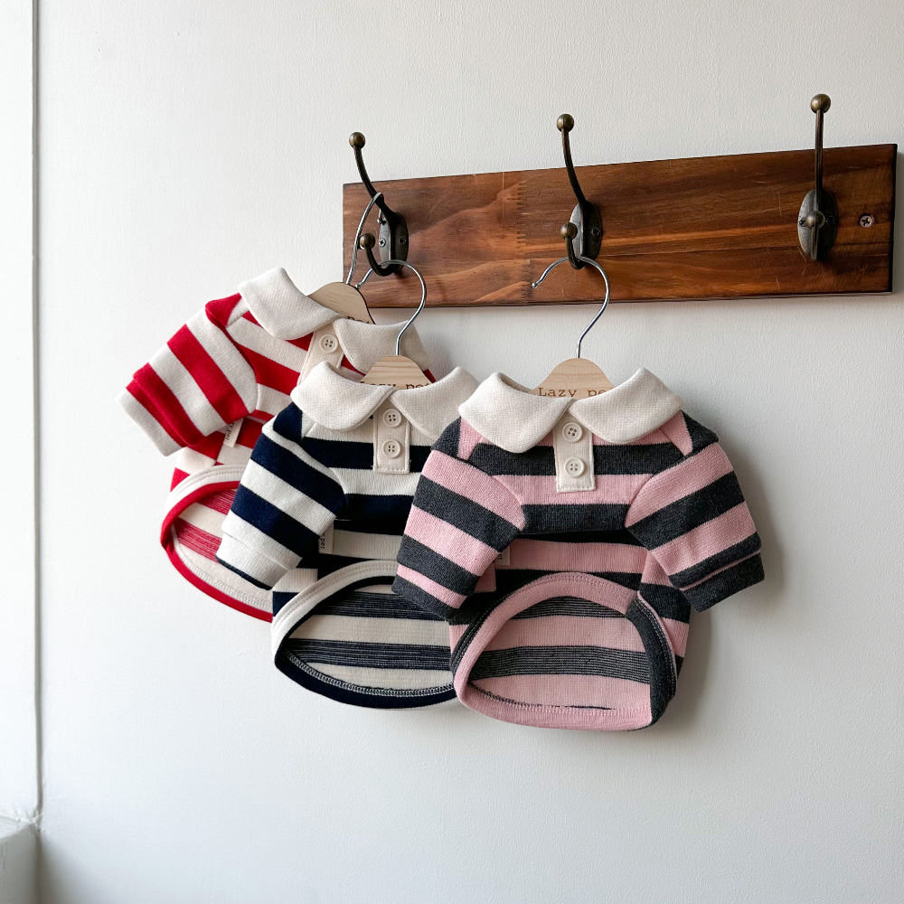 Classic Striped Polo Shirt - 2 Colors