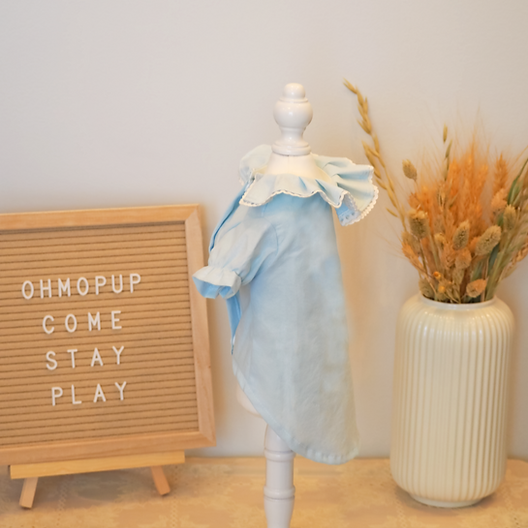 Pastel Blouse - Light Blue S