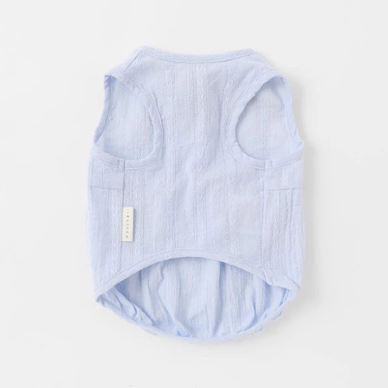 Flower Ribbon Blouse - Blue S