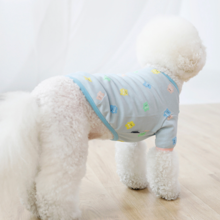 Milk Bear T-shirt - Blue 3XL / 4XL