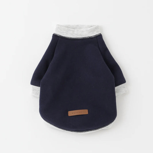 Two Tone Hoodie - Navy M