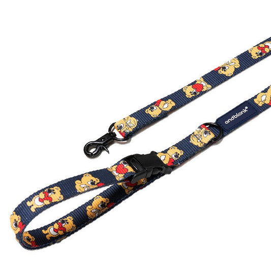 Joy Bear Leash - Midnight Blue