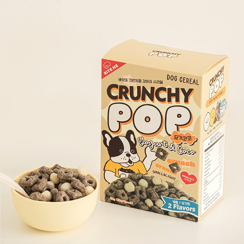 Crunchy Pop Pet Cereal - Yogurt & Coco