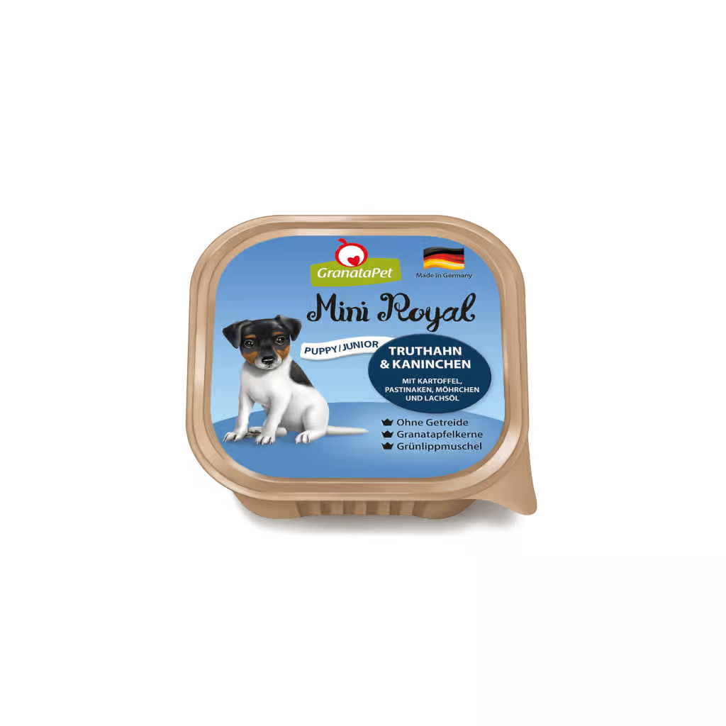 GranataPet Mini Royal Puppy Dog Wet Food - Turkey & Rabbit