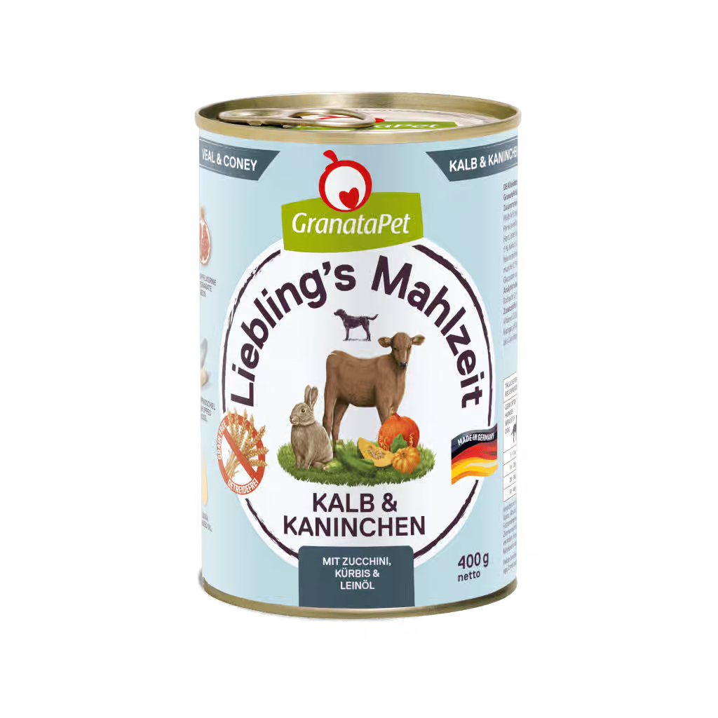 GranataPet Liebling's Mahlzeit Veal & Coney Dog Wet Food