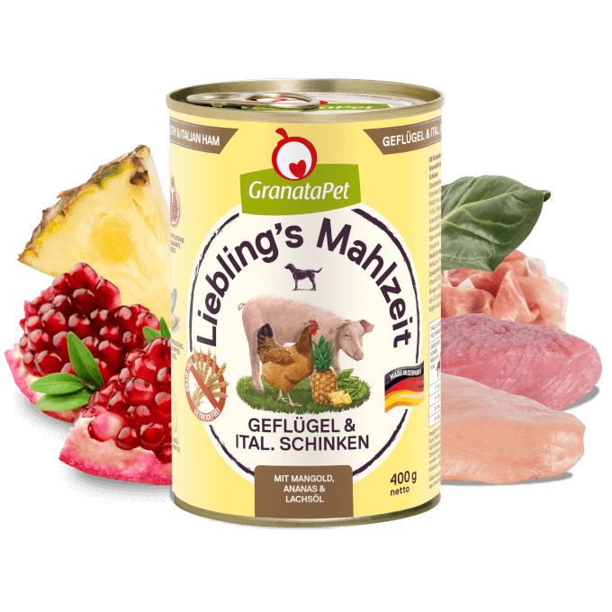 GranataPet Liebling's Mahlzeit Poultry & Italian Ham Dog Wet Food