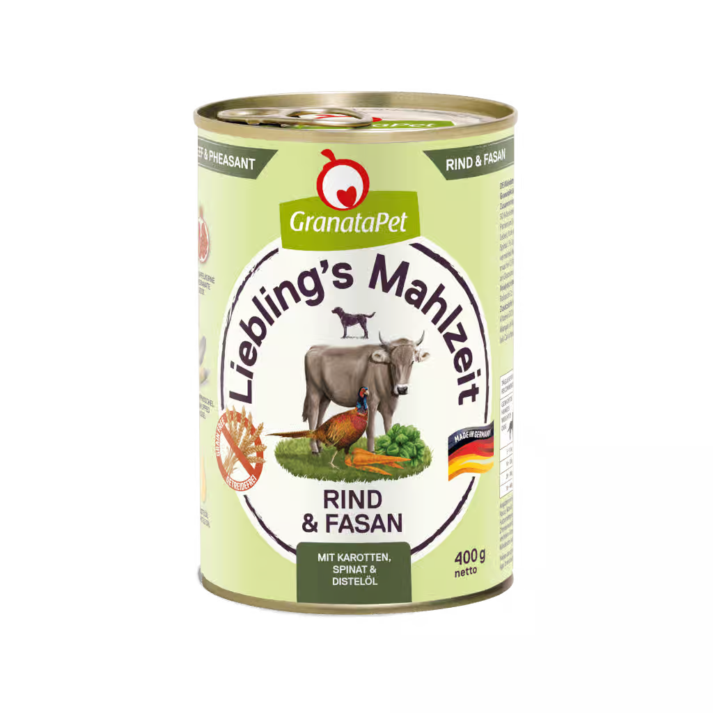 GranataPet Liebling's Mahlzeit Beef & Pheasant Dog Wet Food
