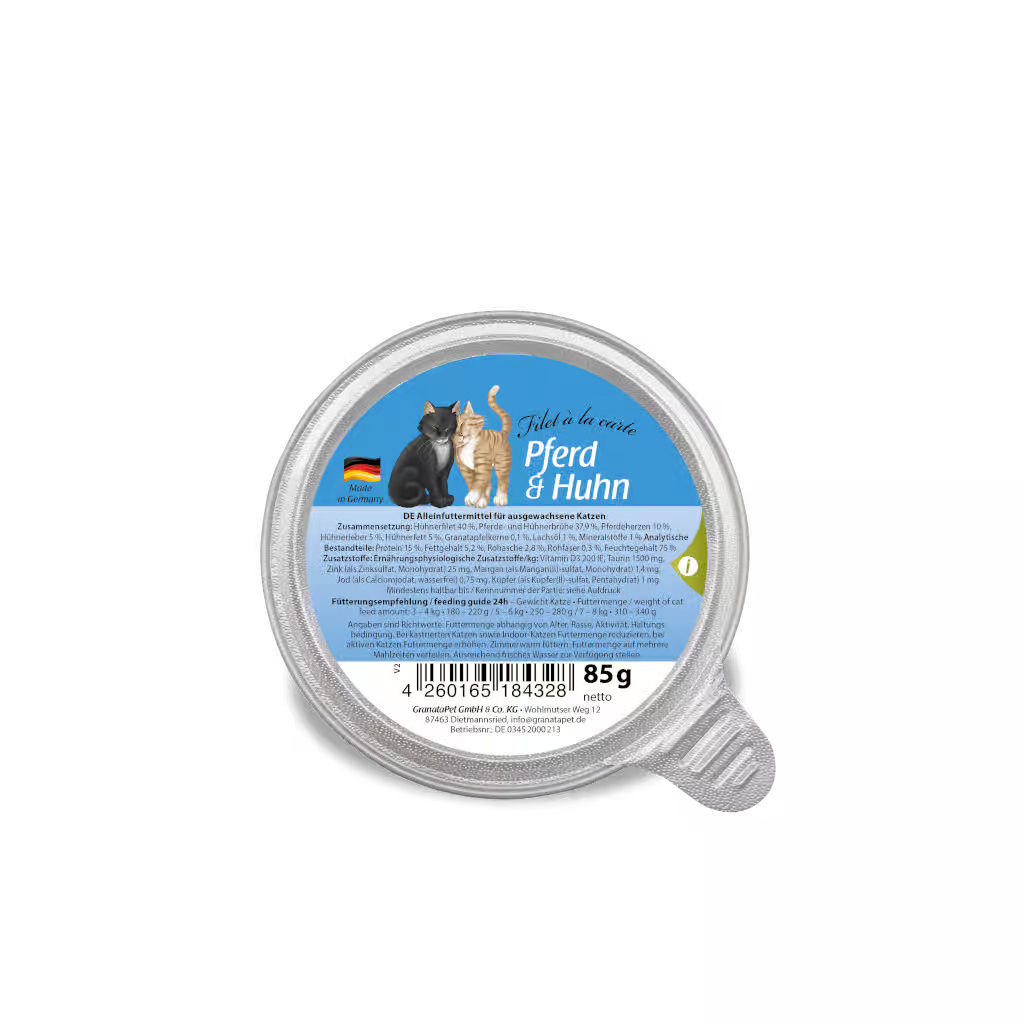 GranataPet Filet à la Carte Horse & Chicken Cat Wet Food