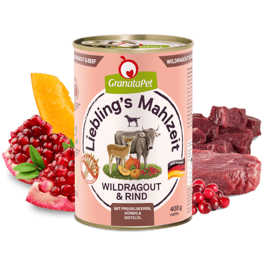 Liebling's Mahlzeit Dog Wet Food - Venison Ragout & Beef