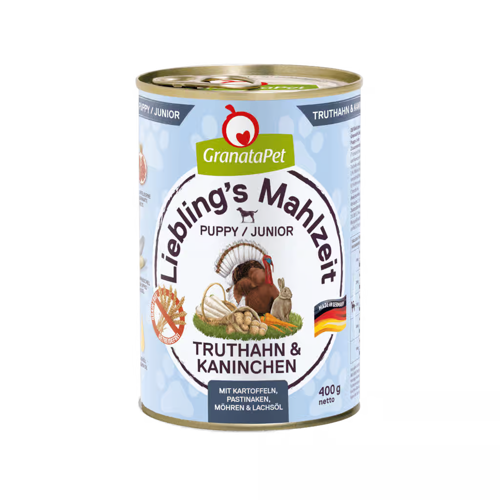 GranataPet Liebling's Mahlzeit Puppy Turkey & Coney Dog Wet Food