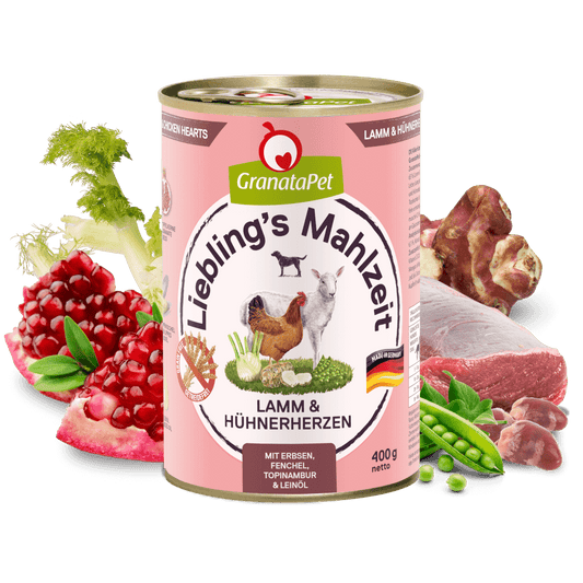 Liebling's Mahlzeit Dog Wet Food - Lamb & Chicken Hearts