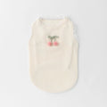 Frilled Knit Cherry Top - Ivory L
