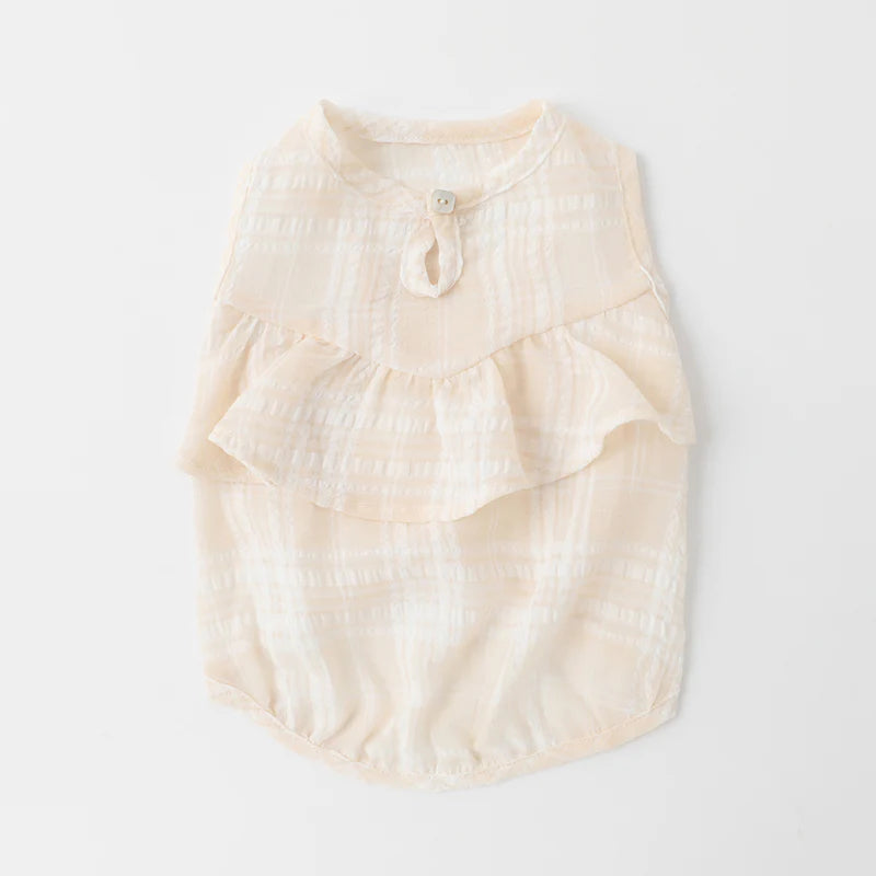 Check Frill Top - 2 Colors M