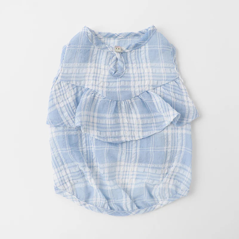 Check Frill Top - 2 Colors M