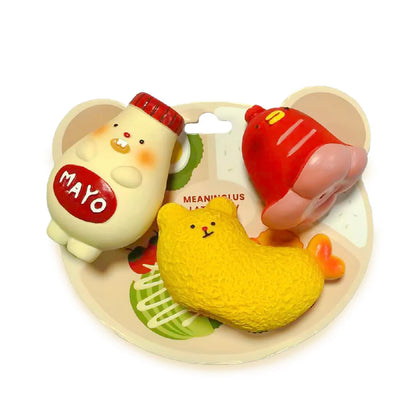 Lunch Box Latex Toy Set - 3pcs