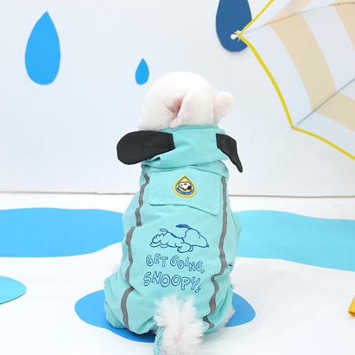 Snoopy Raincoat - Mint