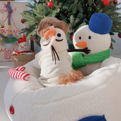 Snowman Winter Cushion