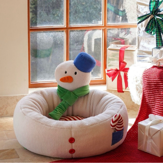 Snowman Winter Cushion
