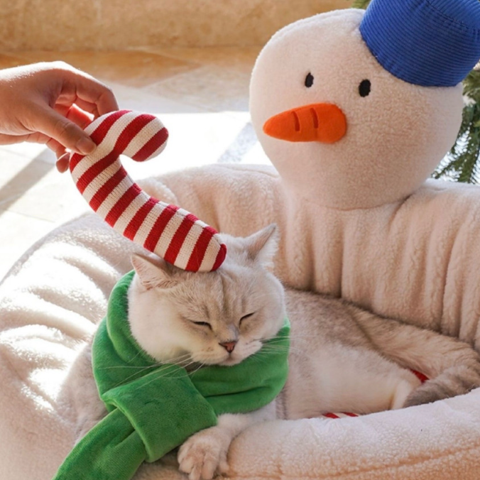 Snowman Winter Cushion