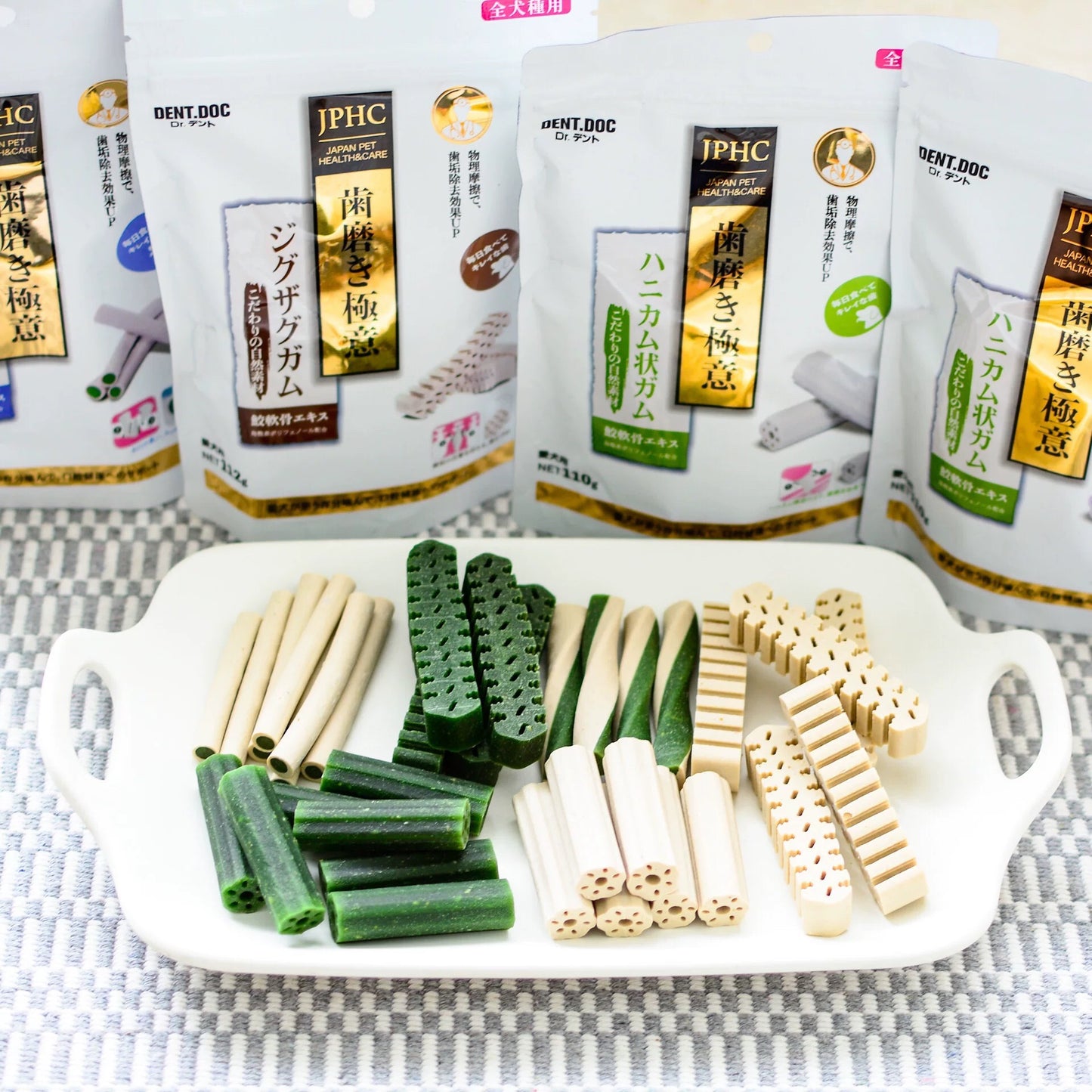 Soft-Center Dental Chews - Milk & Apple Flavor 112g