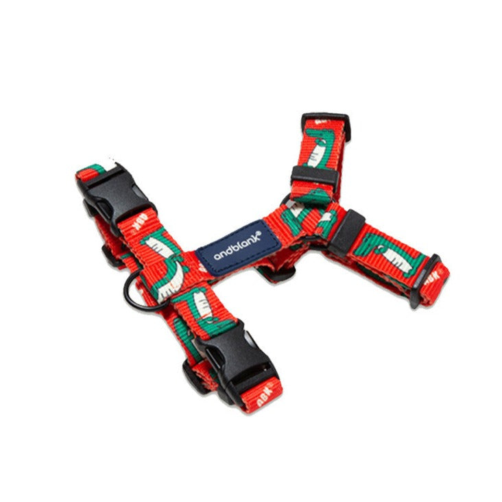Lazy Crocodile Pet Harness - Tangerine