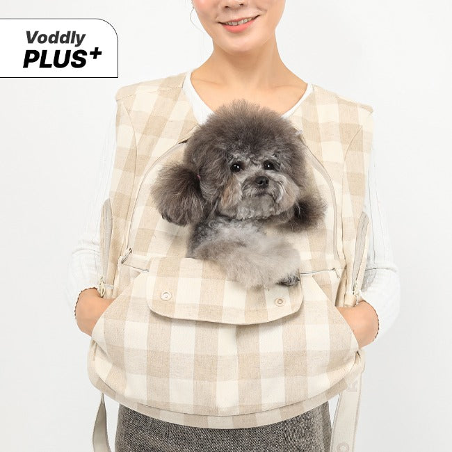 Ritogato Voddly Plus Front Bag - Linen Check
