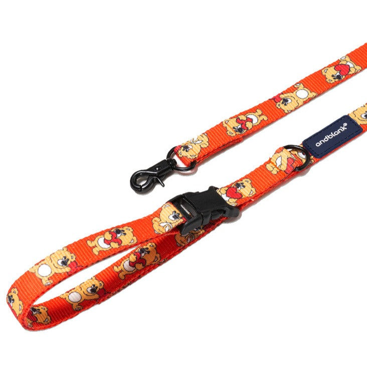 Joy Bear Leash - Orange