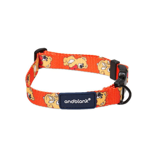 Joy Bear Pet Collar - Orange