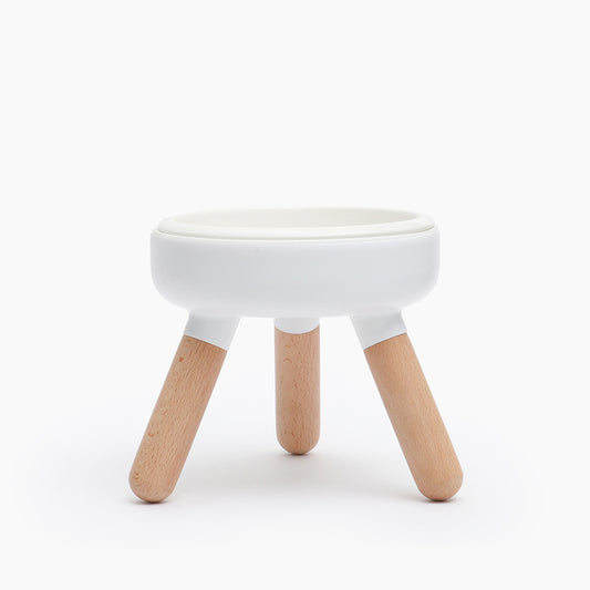 Oreo Ceramic Table 2 Beech Wood - White T