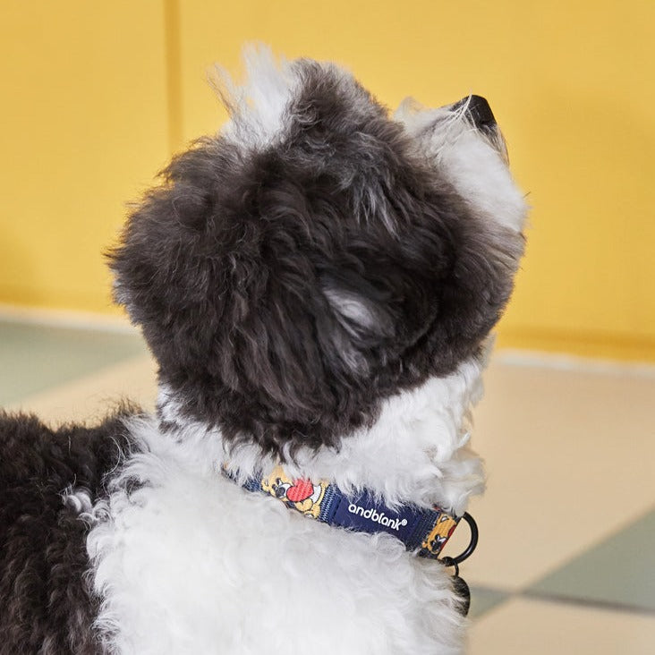 Joy Bear Pet Collar - Midnight Blue