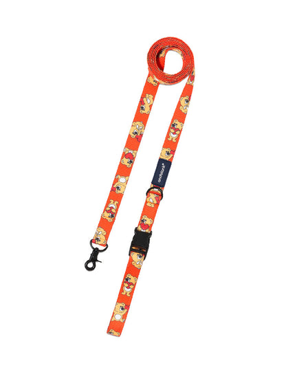 Joy Bear Leash - Orange