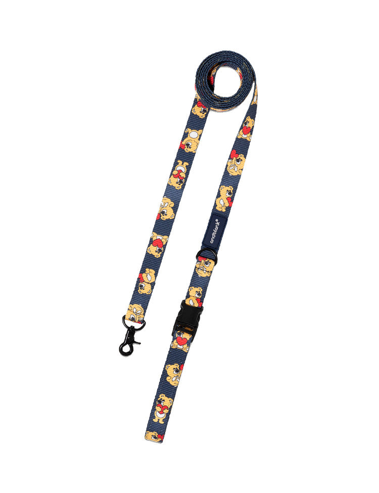 Joy Bear Leash - Midnight Blue