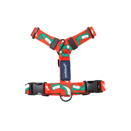 Lazy Crocodile Pet Harness - Tangerine