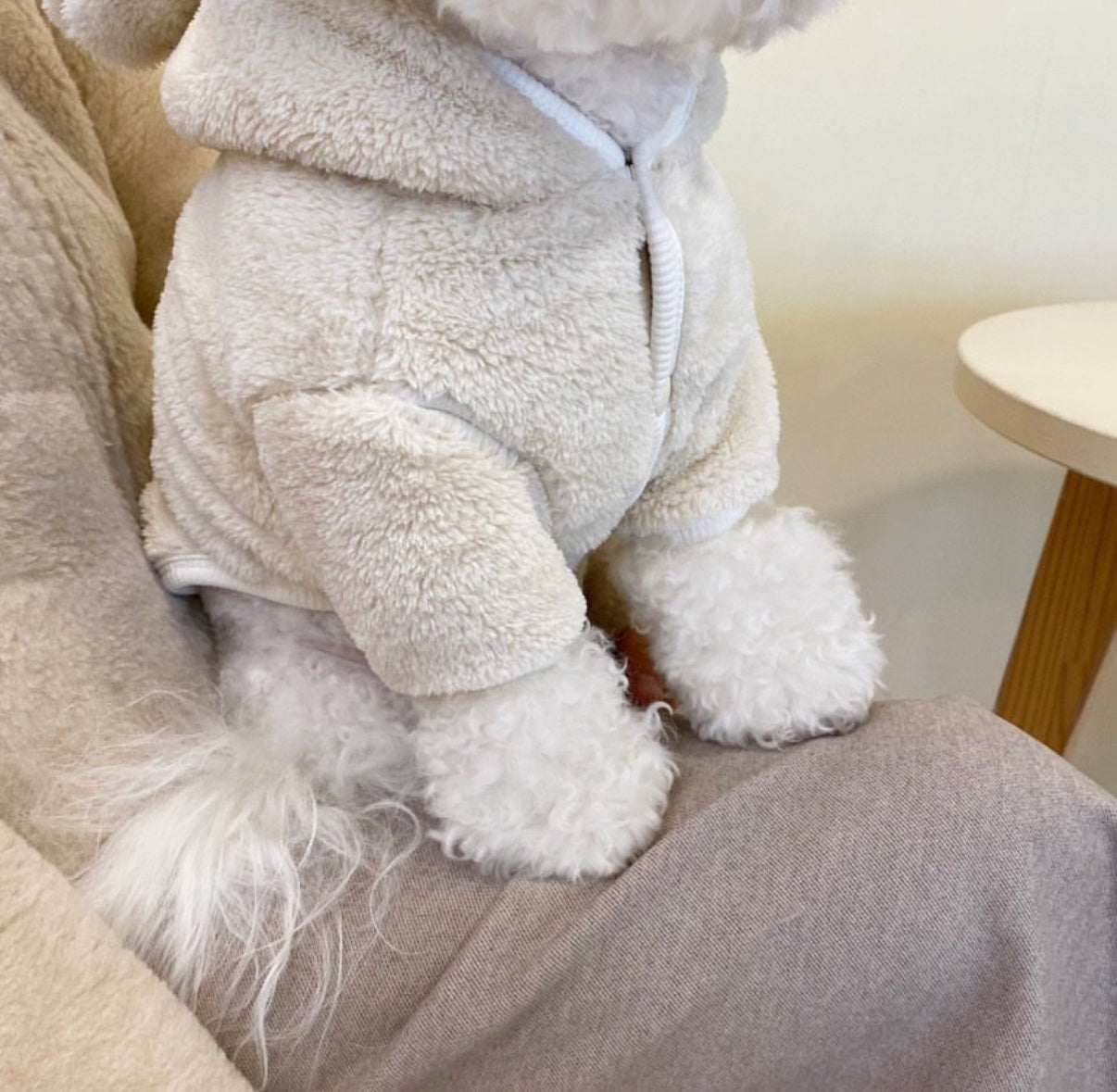 Kuma Bear Fleece Jacket - Ivory M