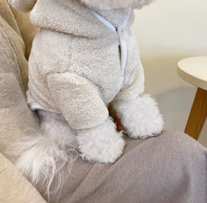 Kuma Bear Fleece Jacket - Ivory M