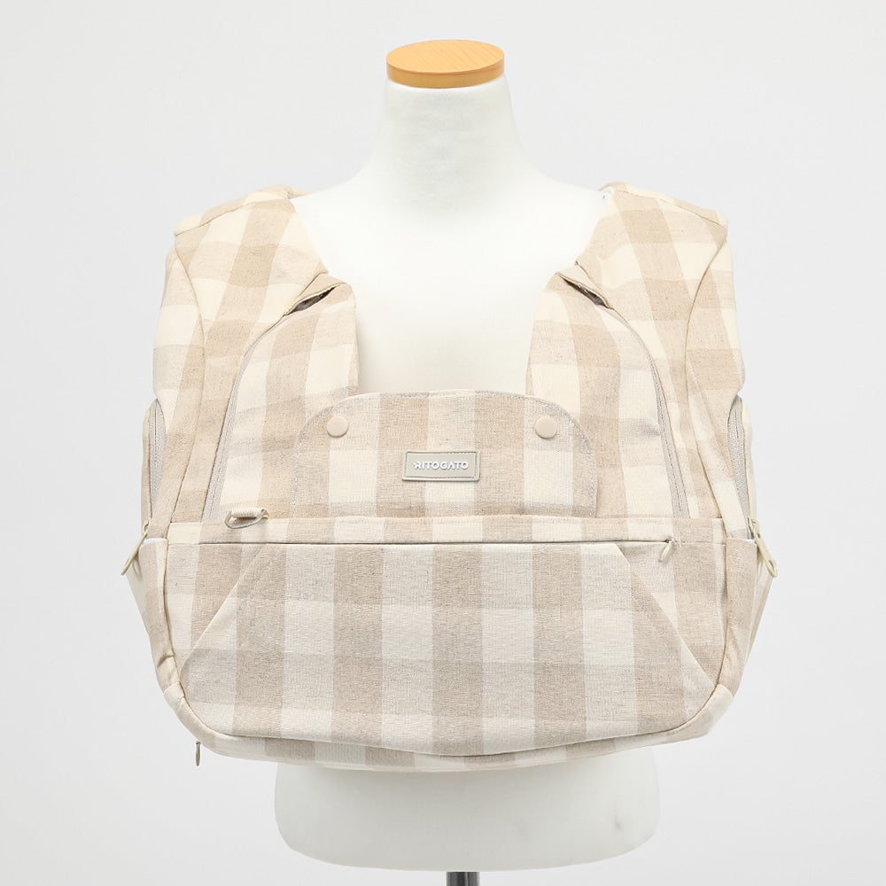 Ritogato Voddly Plus Front Bag - Linen Check