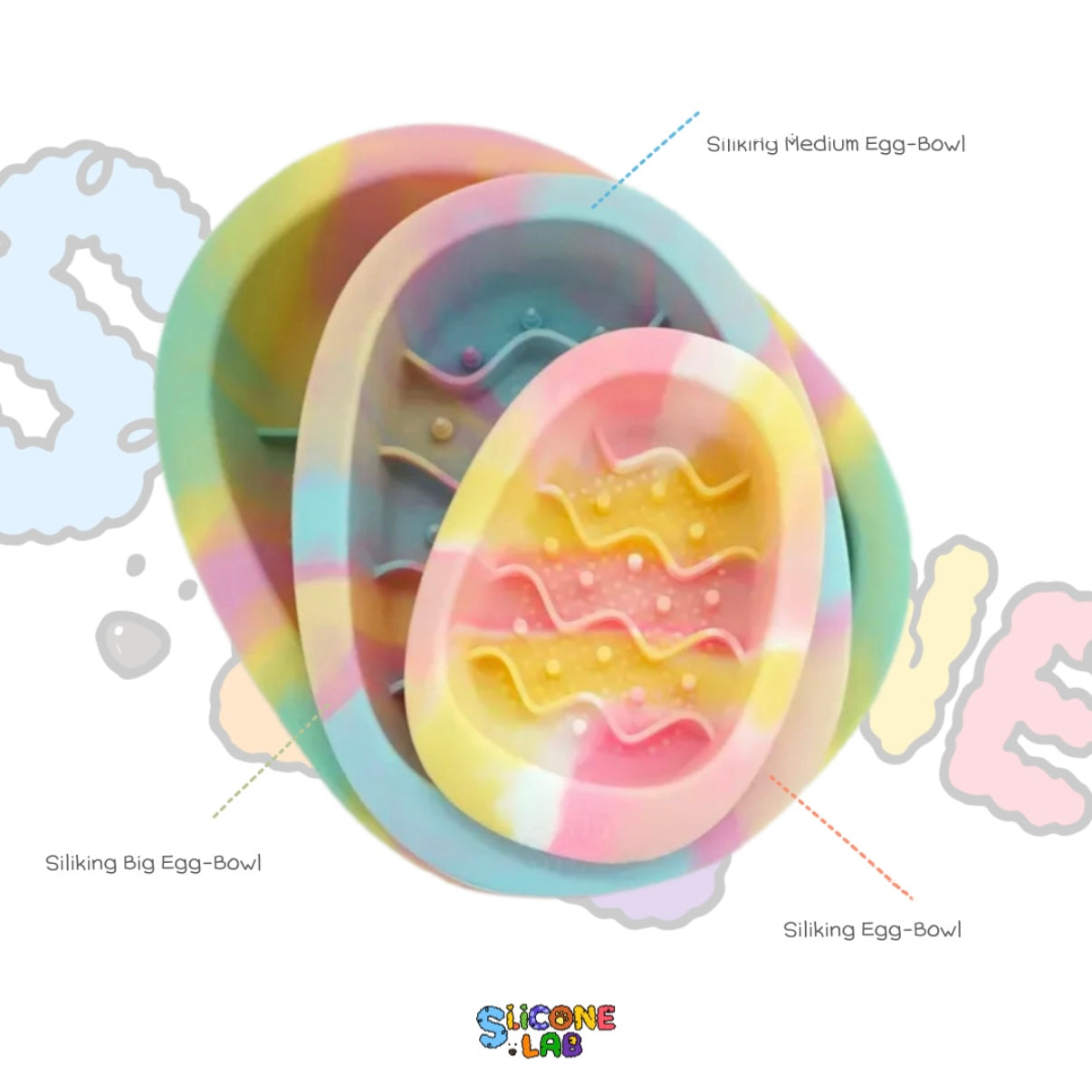 Siliking Medium Egg Bowl - 5 Colors