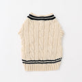 Knit Sweater Vest - Ivory L
