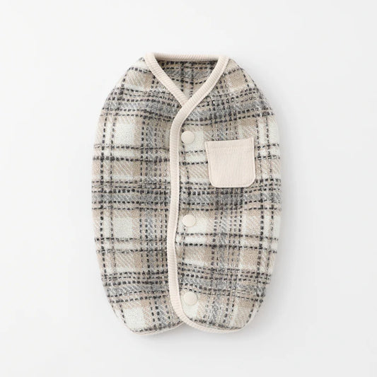 Check Pattern Vest - Ivory S