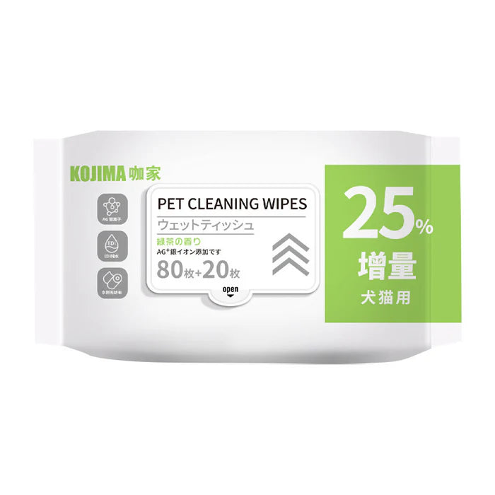 Gentle Pet Cleaning Wipes - 100 Sheets