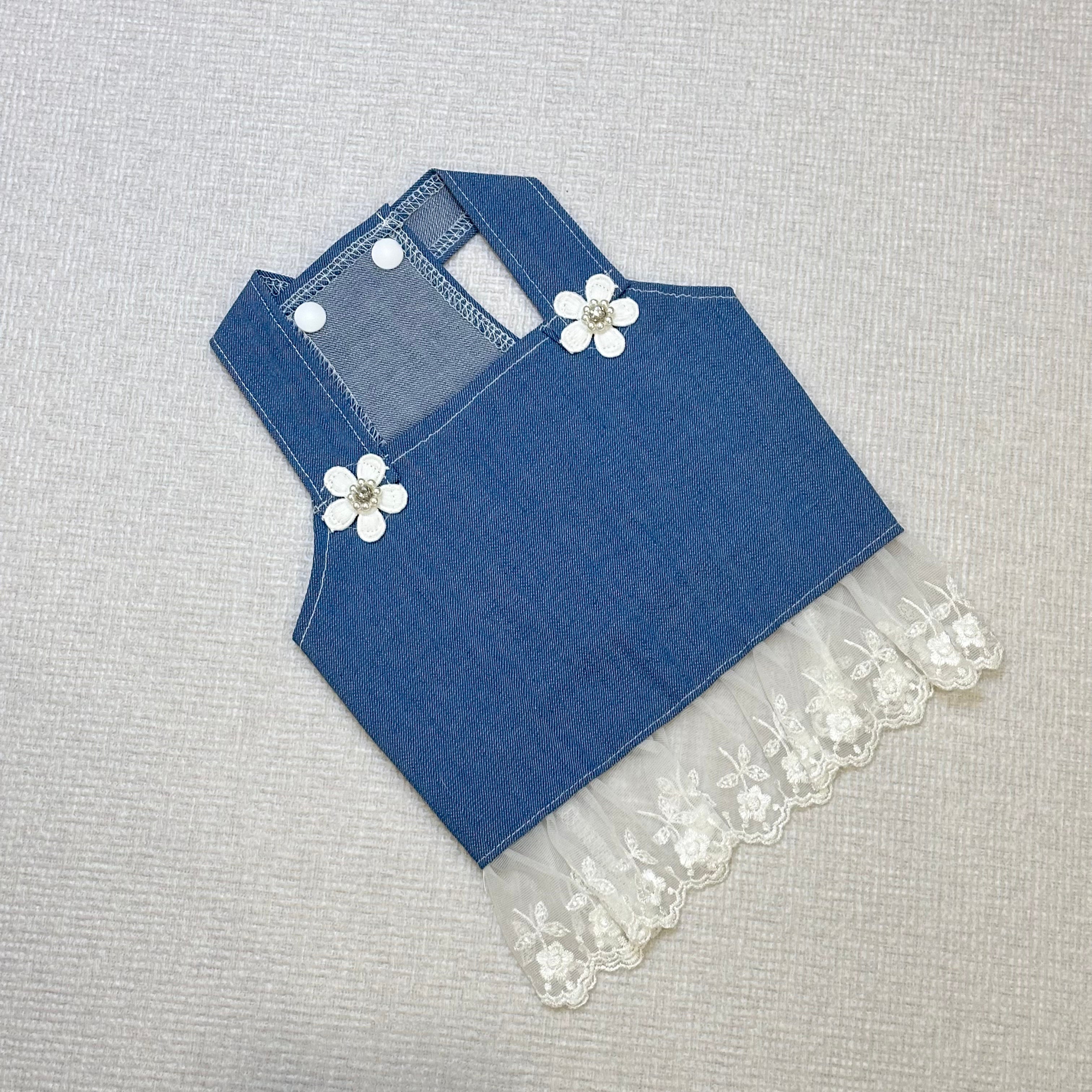 OHMO Select Flower Denim Dress - L