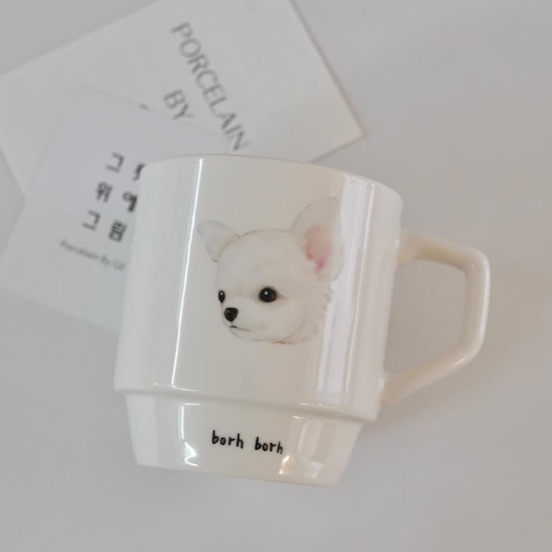 Custom Hand-Painted Pet Block Mug
