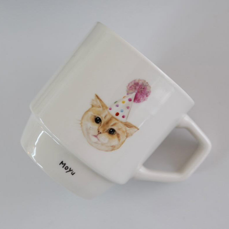 Custom Hand-Painted Pet Block Mug
