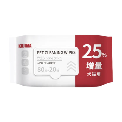 Gentle Pet Cleaning Wipes - 100 Sheets