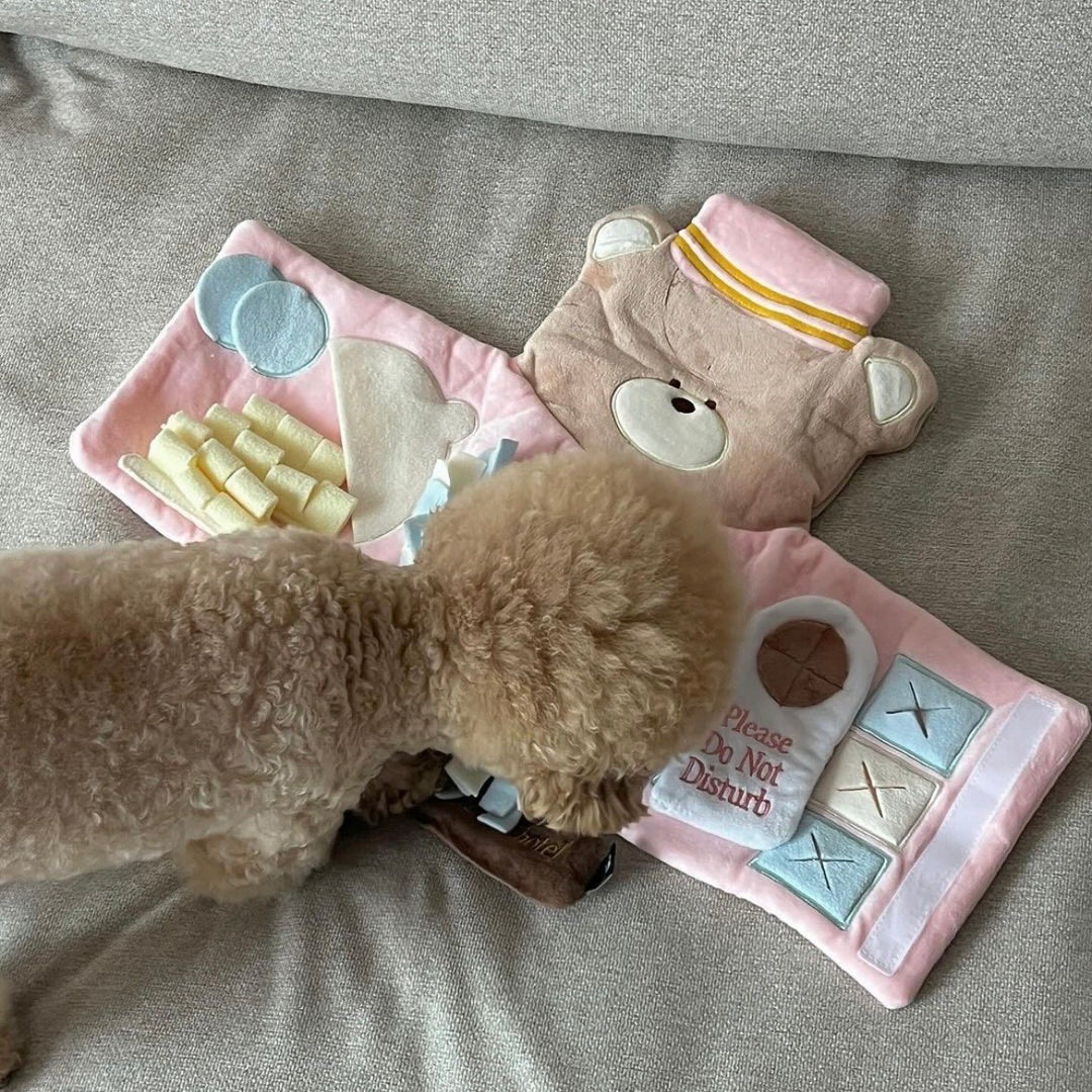 Bell Boy Bear Nosework Mat Toy