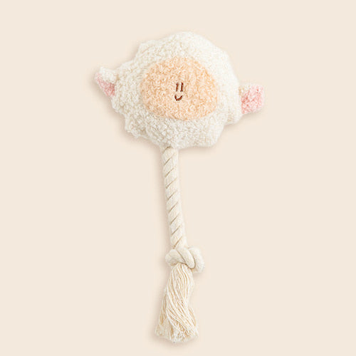 BonBon Green Furry Friends Rope Tug Toy