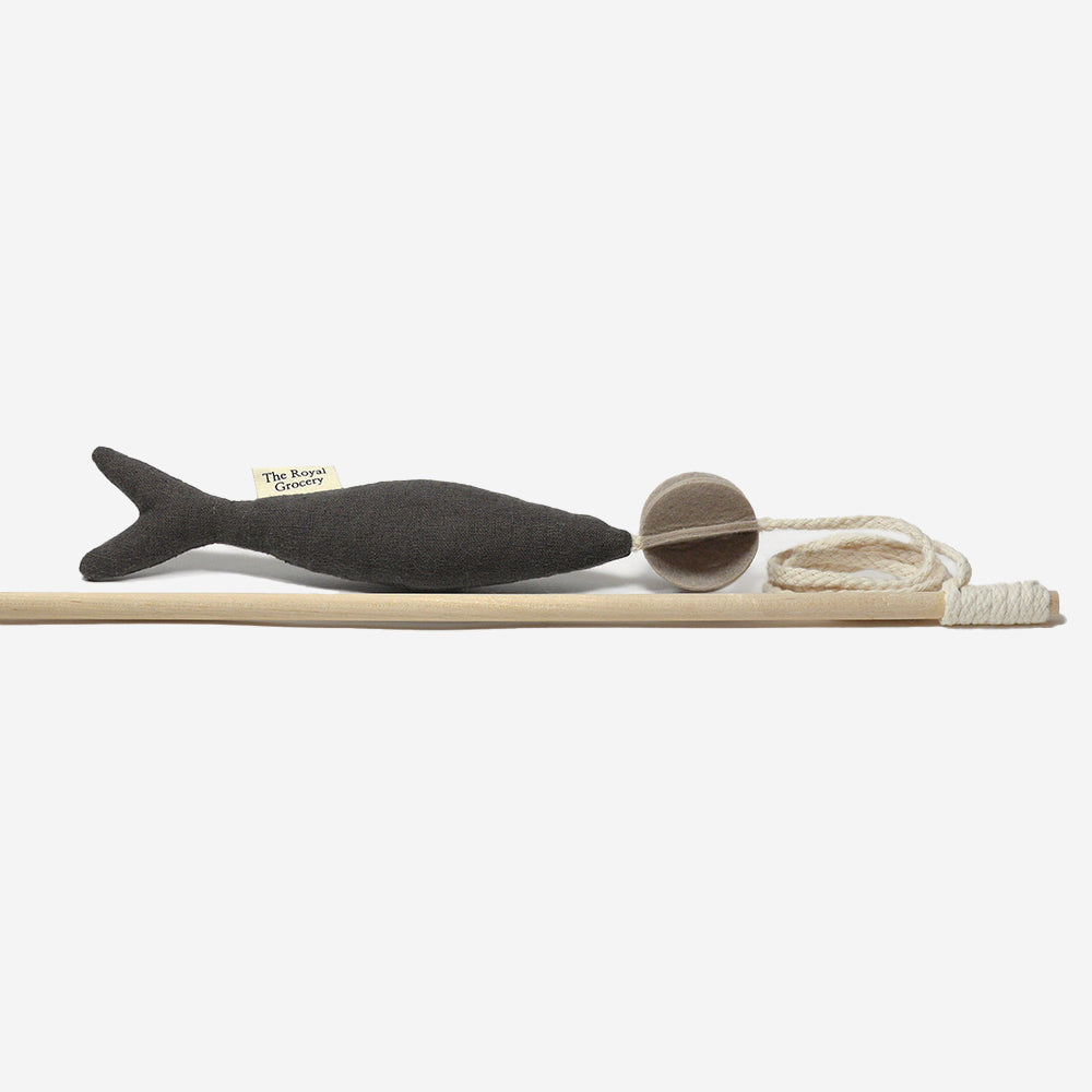 Fish and Chews Cat Toy- Khaki