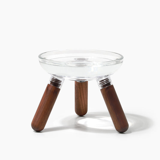 Oreo Glass Beech Walnut- Tall